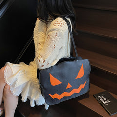 Women's Fashion Halloween Pumpkin Shoulder Messenger Bag