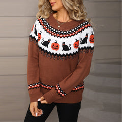 Women's Oversized Knit Christmas Sweater