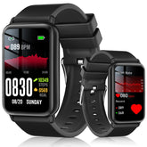 auczh Blood Pressure Watch Smart Watch Blood Pressure Watch for Men 1.96 Touchscreen Waterproof Smart Watch with Blood Pressure/Heart Rate Compatible for Android/iOS Black