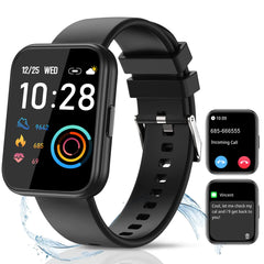 LOJUSIMEH Smart Watch for Men Women Fitness: 1.9" Bluetooth Call Smartwatch for Smart Phone (Charcoal Black)