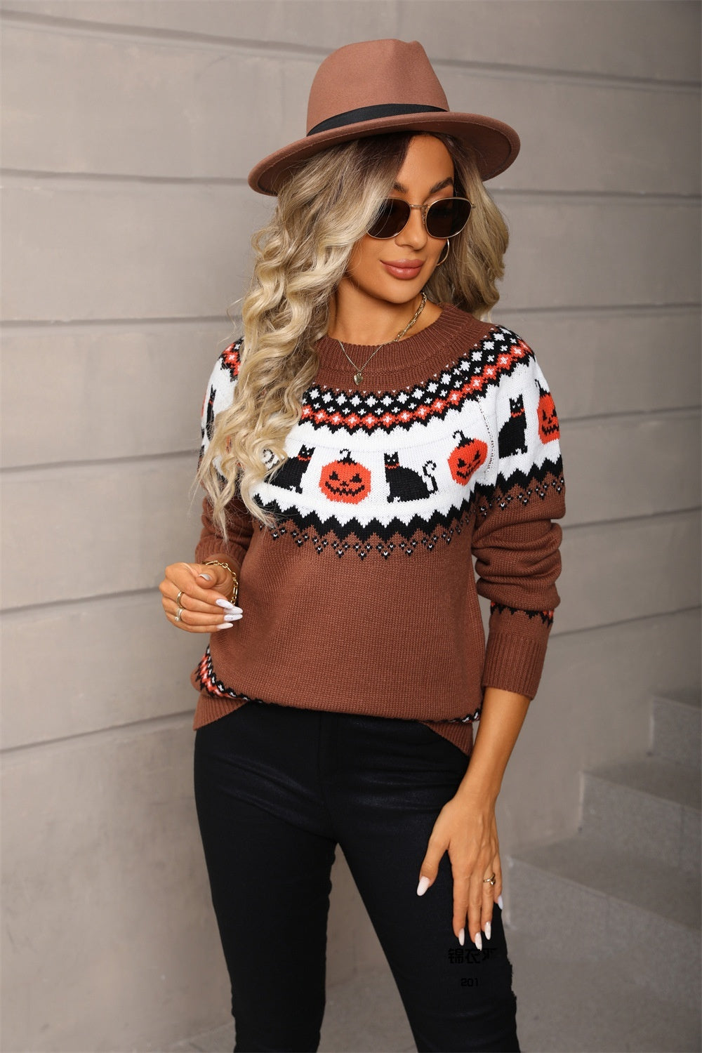 Women's Oversized Knit Christmas Sweater