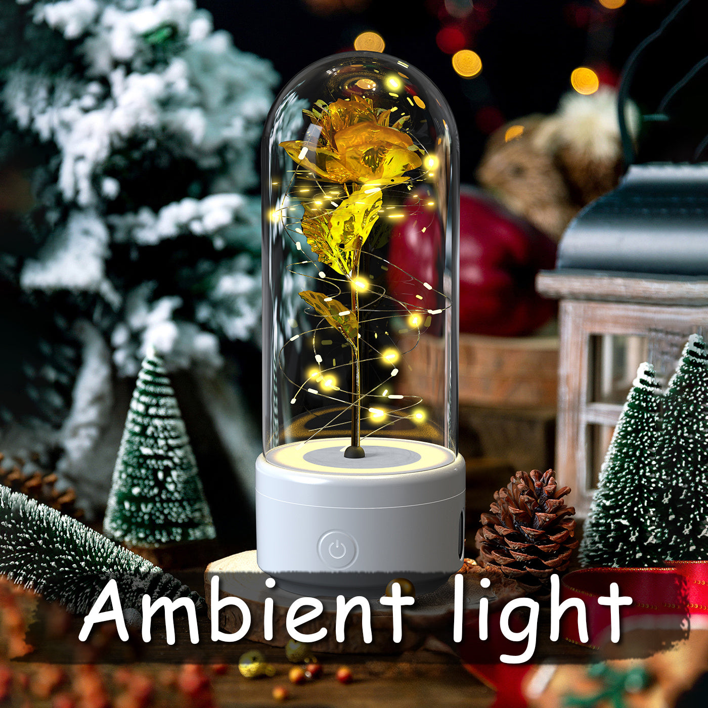 2-in-1 Rose LED Speaker